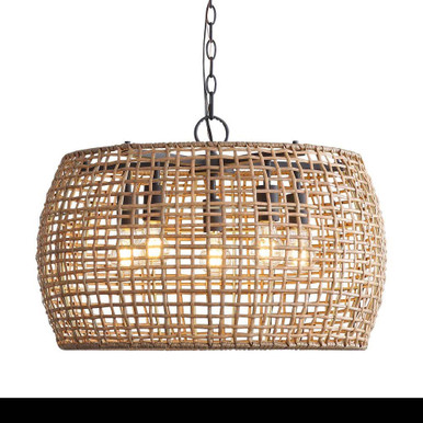 Weavelight 5 Light Pendant 16.38 Inch Tall and 24 Inch Wide by Golden - 3000-5P NB-MAW