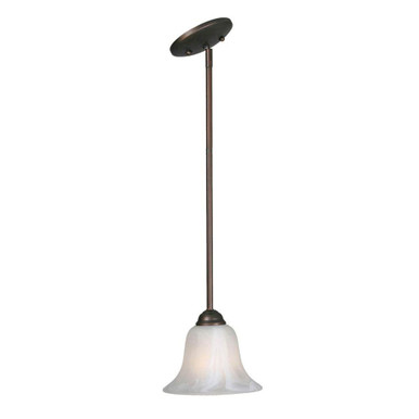 Chime 1 Light Pendant 6.25 Inch Tall and 7.5 Inch Wide by Golden - 4120 RBZ-MBL