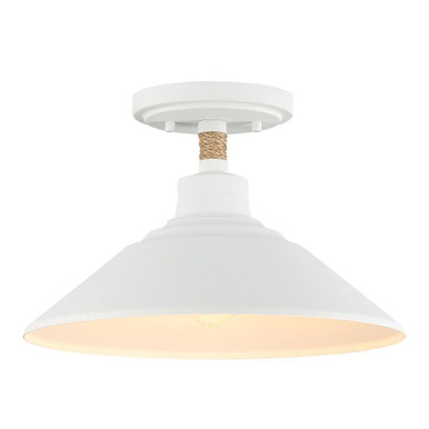 Journey 1 Light Semi Flush Mount 7.75 Inch Tall and 12 Inch Wide by Golden - 3318-SF NWT
