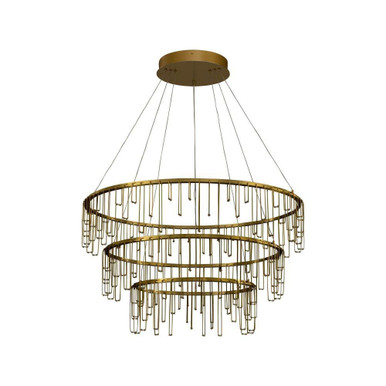 Lucerna 64.8W 1 LED Chandelier 6.88 Inch Tall and 31.5 Inch Wide by Golden - 5461-32-26-18 SSG