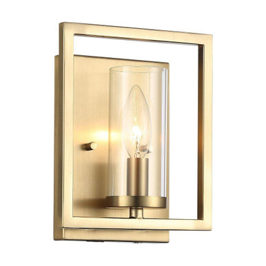 Marco 1 Light Wall Sconce 8.5 Inch Tall and 7 Inch Wide by Golden - 6068-1W BCB