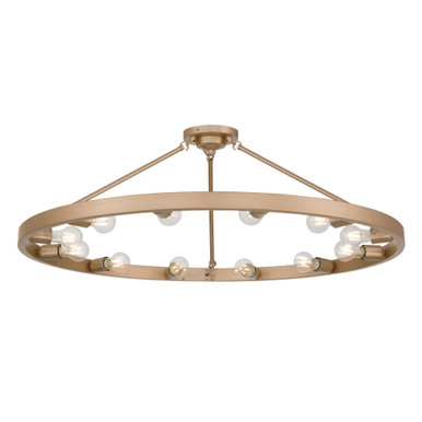 Castile 12 Light Semi Flush Mount 14 Inch Tall and 40 Inch Wide by Golden - 1019-12SF
