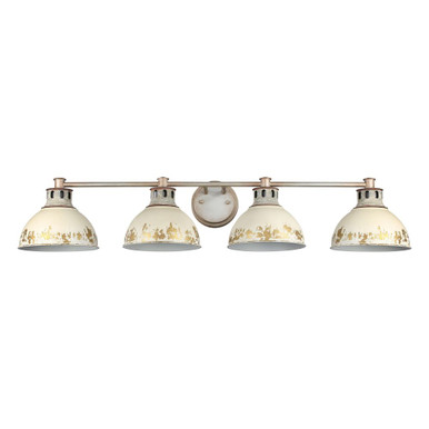 Kinsley 4 Light Bath Vanity 7.88 Inch Tall and 39.38 Inch Wide by Golden - 0865-BA4