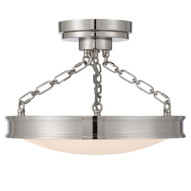 Cameron 32W 1 LED Semi Flush Mount 24.75 Inch and 16.5 Inch Wide by Golden - 1700-17SF