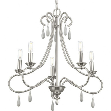 Vinings 5 Light Medium Chandelier by Progress - P400267-009