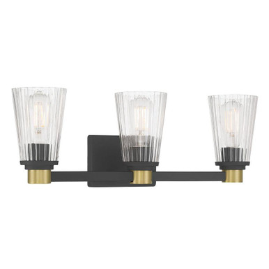 Lustria 3 Light Bath Vanity 7.75 Inch Tall X 21.75 Inch Wide by Millennium - 9313-MB/VB