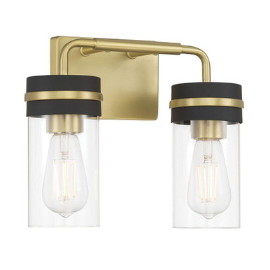 Marbridge 2 Light Bath Vanity 9.75 Inch Tall and 12 Inch Wide by Millennium - 95202-VB/MB