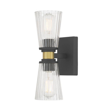 Lustria 2 Light Wall Sconce 13.5 Inch Tall and 4.25 Inch Wide by Millennium - 9302-MB/VB