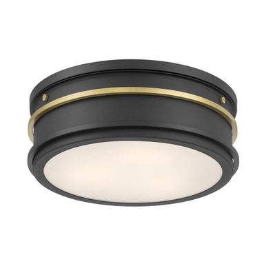 Stralara 9W 2 LED Flush Mount 4.5 Inch Tall and 12 Inch Wide by Millennium - 90202-MB/VB