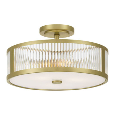 Ardezia 3 Light Semi Flush Mount 8.75 Inch X 15.75 Inch Wide by Millennium - 23303