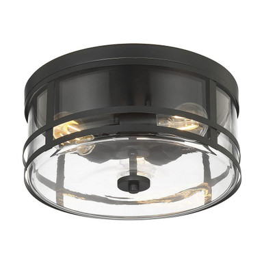 Lunden 3 Light Flush Mount 6.5 Inch Tall and 13 Inch Wide by Millennium - 91013