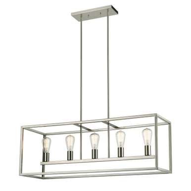 Williamsport 5 Light Linear Chandelier 12 Inch Tall X 37 Inch Wide by Atlas - CL11039