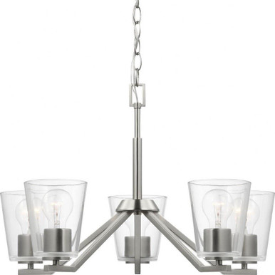 Vertex 5 Light Medium Chandelier by Progress P400341