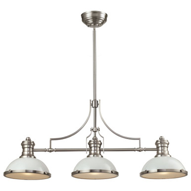 Chadwick 3 Light Linear Chandelier 21 Inch Tall and 47 Inch Wide by Atlas - CL11009