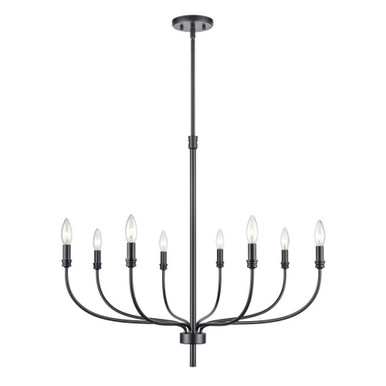 Newland 8 Light Chandelier 28 Inch Tall and 34 Inch Wide by Atlas - CL11273