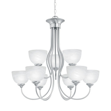 Tahoe 9 Light Chandelier 29 Inch Tall and 30 Inch Wide by Atlas - CL11359