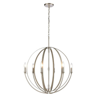 Rotunde 6 Light Chandelier 33 Inch Tall and 26 Inch Wide by Atlas - CL11318