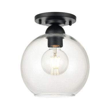 Astoria 1 Light Semi Flush Mount 9.25 Inch Tall and 7.75 Inch Wide by Atlas - CL12527