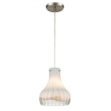 Coastal Scallop 1 Light Mini Pendant 9 Inch Tall and 8 Inch Wide by Atlas - CL12148