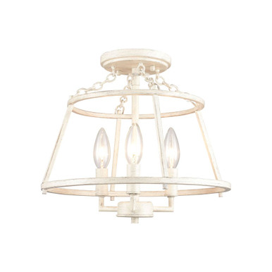 Joanie 3 Light Semi Flush Mount 11.75 Inch Tall and 13 Inch Wide by Atlas - CL11895