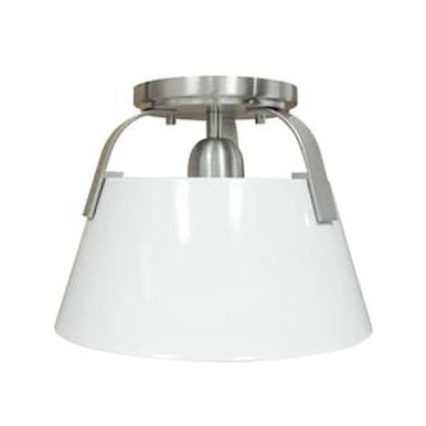 Jepson 1 Light Semi Flush Mount 7 Inch Tall and 9.5 Inch Wide by Atlas - CL11893