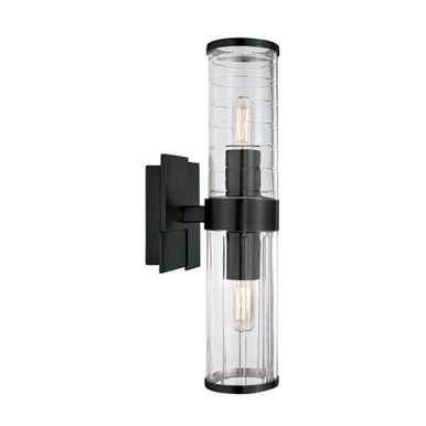Stripe 2 Light Wall Sconce 15.25 Inch Tall and 15.25 Inch Wide by Atlas - WL11151