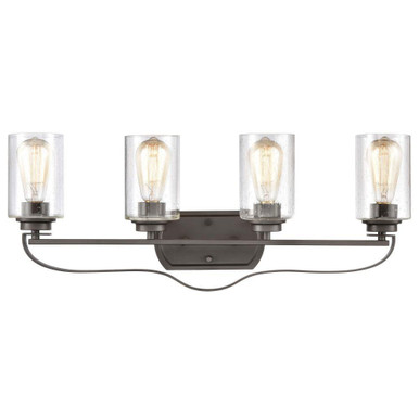 Market Square 4 Light Bath Vanity 11 Inch Tall and 28 Inch Wide by Atlas - WL11367