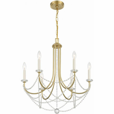 Delilah 6 Light Medium Chandelier by Crystorama - DEL-90806