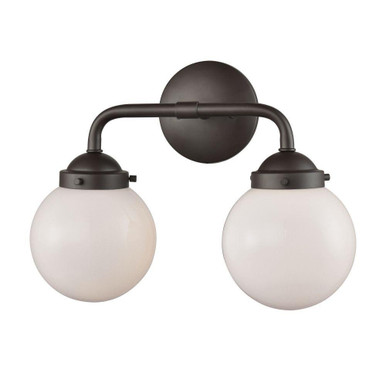 Beckett 2 Light Bath Vanity 11 Inch Tall and 15 Inch Wide by Atlas - WL11203