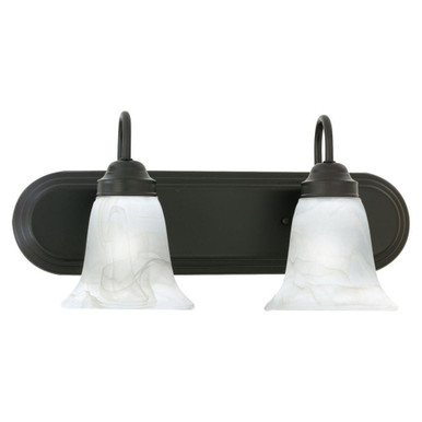 Homestead 2 Light Bath Vanity 9 Inch Tall and 18 Inch Wide by Atlas - WL11332