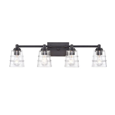 Pulsate 4 Light Bath Vanity 7.75 Inch Tall and 30.25 Inch Wide by Atlas - WL11417