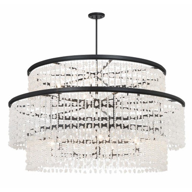 Shimmering Elegance 14 Light Oversized Chandelier By Minka Lavery 6709