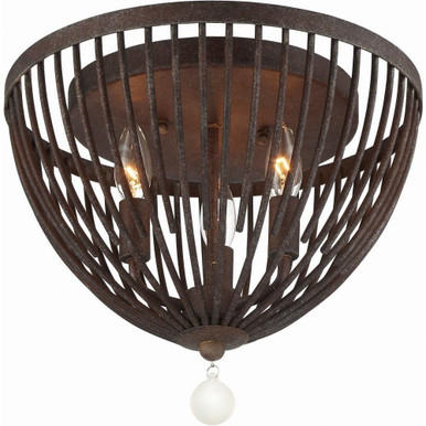 Duval 3 Light 14 Inch Wide Flush Mount by Crystorama - DUV-620