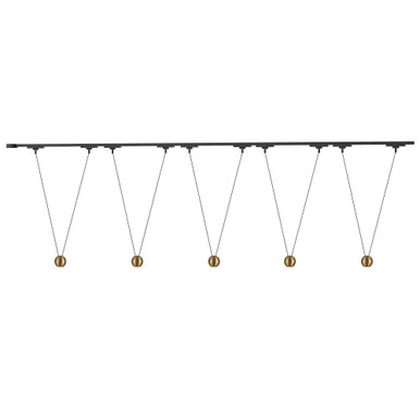 Faria Double 50W LED Trilo Ceiling Track Head 80.75 Inch Length by Kuzco - TR5-P27203