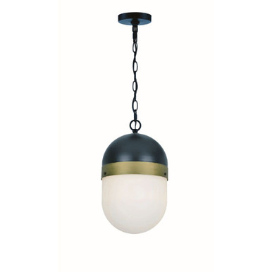 Capsule 1 Light Small Outdoor Pendant by Crystorama - cap-8507-mk-tg