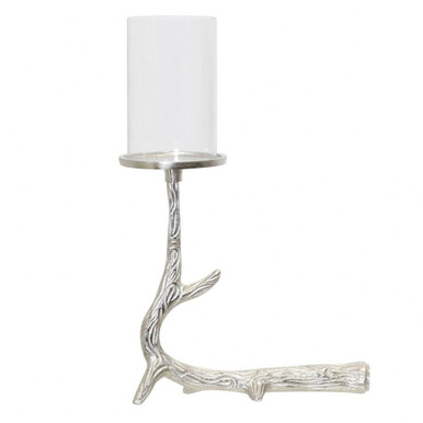 David Horn Candle Holder with Glass 17 Inch Tall by Stylecraft - AI31046DS