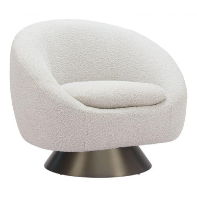 Modan Swivel Chair 32.7 Inch Tall and 36.6 Inch Wide by Zuo Modern - 110437