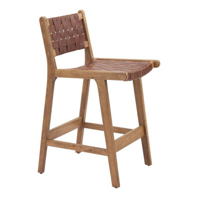 Feder Counter Stool (Set of 2) 37.4 Inch and 18.7 Inch Wide by Zuo Modern - 110692