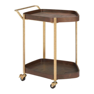 Stela Bar Cart 26.8 Inch Tall and 17.7 Inch Wide by Zuo Modern - 110743