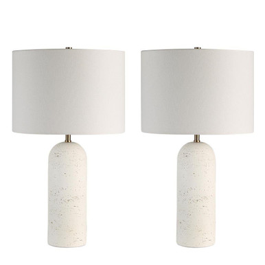 Dorato 2 Light Table Lamp 24.75 Inch Tall and 14 Inch Wide by Everren - LPT-DOR-SET2