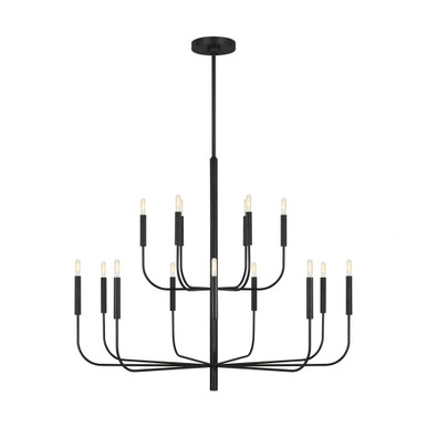 Brianna 15 Light Oversized 2 Tier Chandelier by Visual Comfort Studio - EC10015