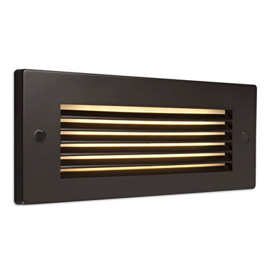Step 2 2.6W 1 LED Horizontal Louver Step Light 8.69 Inch Wide by Bruck - 138022hl