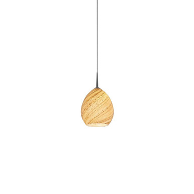 Vibe 7W 1 LED Kiss Canopy Pendant 6 Inch Tall and 5.5 Inch Wide by Bruck - MLED-VIBE