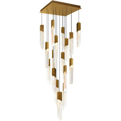 Petra 105W LED Chandelier 82 Inch Tall and 24 Inch Wide by CWI - 1723P24-17
