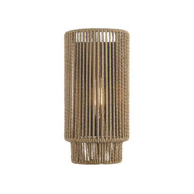Eco Milos 1 Light Wall Sconce 13 Inch and 6.5 Inch Wide by Justice Design - ECO-8303-MBLK