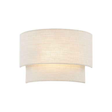 Textile 1 Light Tier Wall Sconce (Pack of 2) 14 Inch Wide by Justice Design - FAB-5770-2PACK