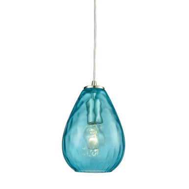 Lagoon 1 Light Mini Pendant 9 Inch Tall and 6 Inch Wide by Atlas - CL11619
