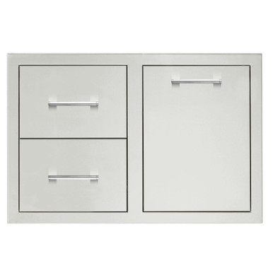 2-Drawer and Access Door Combo with Hidden Hinge - TF-DC2-33-A
