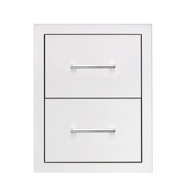 Masonry Frame Double Drawer -21.25 Inch Tall and 17.2 Inch Wide - TF-DR2-17M-A