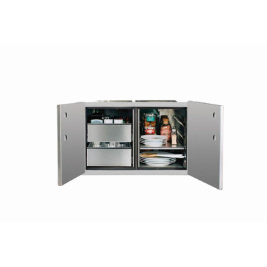 2-Drawer Dry Storage Pantry & Enclosed Cabinet Combo - DP-36DC